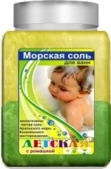 Соль для ванн "Аромика" Детская с ромашкой, 900 гр, банка