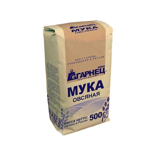 Мука Гарнец, овсяная 500 г 