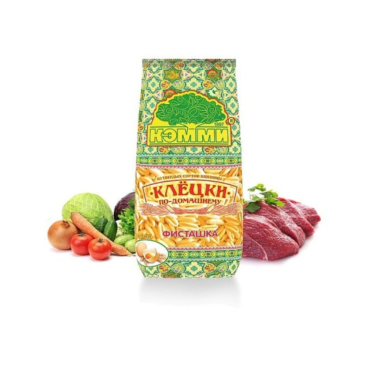 ИЗДЕЛИЯ МАКАРОННЫЕ КЛЕЦКИ КЭММИ ЯИЧН ФИСТАШКА 300ГР