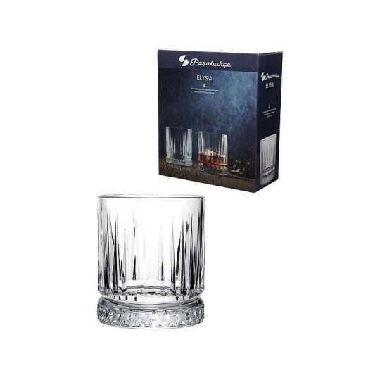 НАБОР СТАКАНОВ PASABAHCE ELYSIA Д/ВИСКИ 4ШТ 355МЛ КОР
