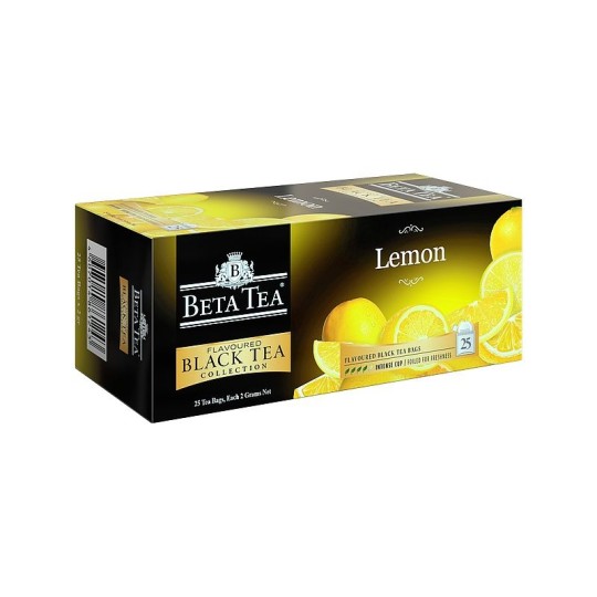 BETA TEA| чай черный лимон 25 пакетиков