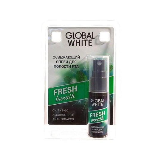 Спрей освежающий для полости рта GLOBAL WHITE Fresh breath 20 мл