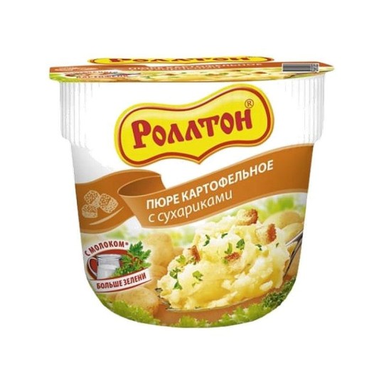 Пюре картофельное РОЛЛТОН С сухариками 40 Г