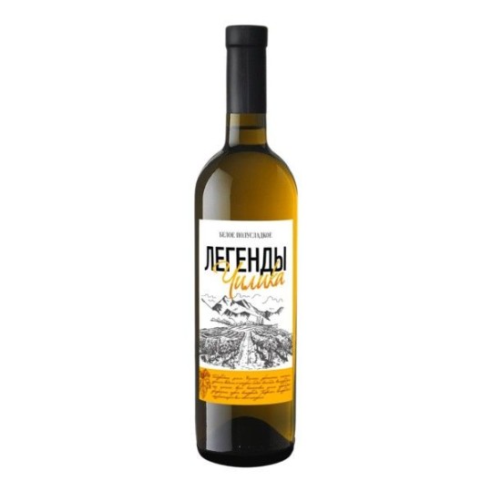 Вино белое Легенды Чилика полусладкое 10,5% 0,75 л