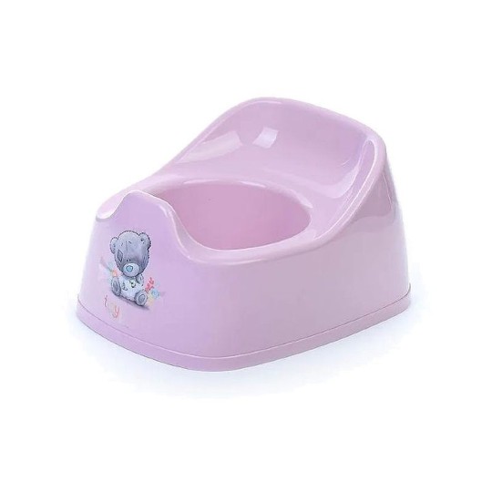 Горшок детский "БЫТПЛАСТ" с аппликацией  розовый "Me to you" 270х220х150мм 