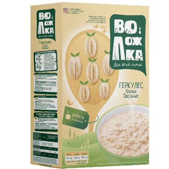 ВОЛОЖКА| хлопья овсяные Геркулес 400г
