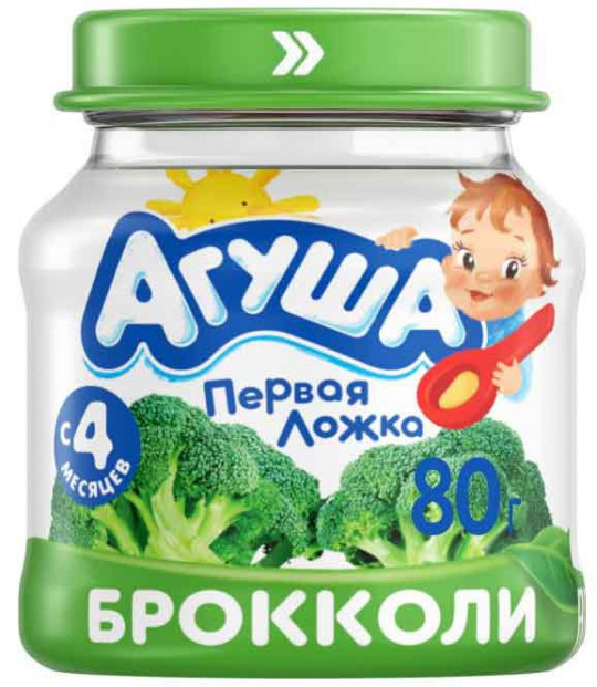 Пюре детское Агуша брокколи 80 г
