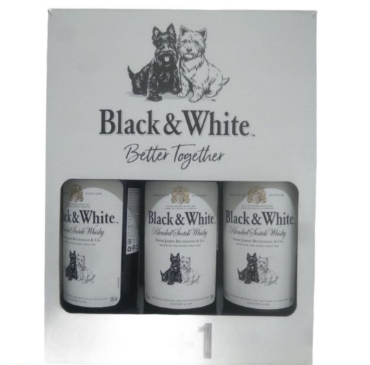  Мультипак Black & White Blended Whisky 0,7 2+1