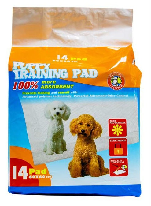 Гелевые пеленки для собак и щенков 60*60 см Hush pet 14 шт