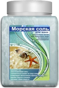 Соль для ванн "Аромика" Детская морская, 900 гр, банка