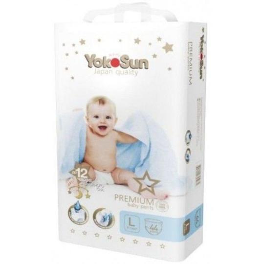 Подгузники YokoSun Premium размер L (9-14 кг) 44 шт