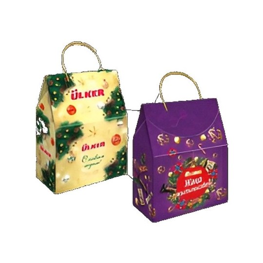  ПОДАРОК НОВОГОДНИЙ ULKER С НОВЫМ ГОДОМ СУМОЧКА 601Г КАРТ/УП