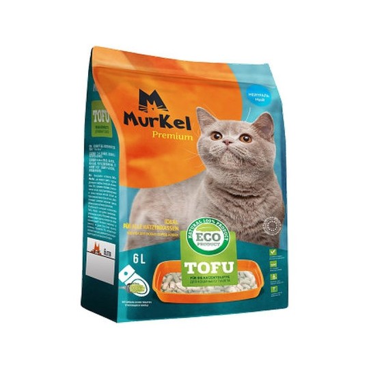 Наполнитель для кошачьего туалета Murkel Tofu лаванда 6 л
