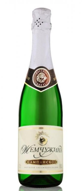 Жемчужина Бахус шампанское полусладкое 0,75 л (Казахстан)