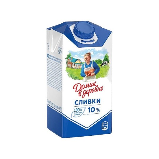 Сливки Домик в деревне 10% 470 мл