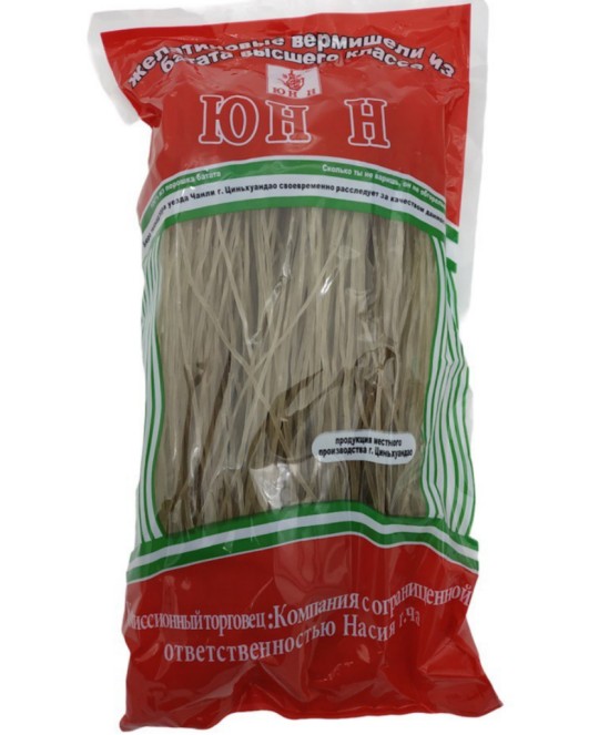 Желатиновые вермишели из батата ЮНН 400г