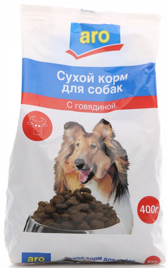 Корм для собак сухой Aro с говядиной 400 г