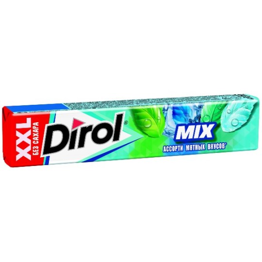 DIROL| XXL  жевательная резинка ассорти мятных вкусов без сахара  