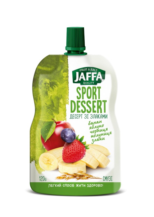 0,120 DP Фруктовый десерт Смузи из бананов, яблок, черники и клубники Jaffa