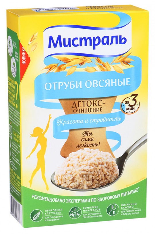 Отруби Мистраль Овсяные, 400г
