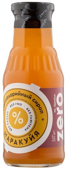 Сироп низкокалорийный Mr.Djemius ZERO маракуйя 330 г
