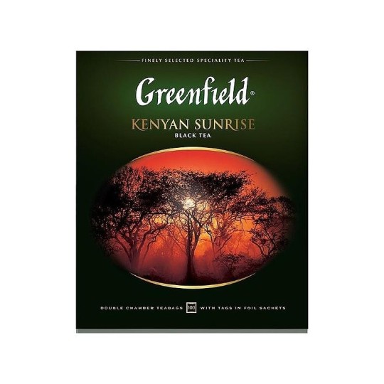 GREENFIELD| чай пакетированный "KENYAN SUNRISE" 100 пакетиков