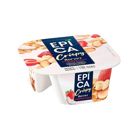 ЙОГУРТ CRISPY КЛУБНИКА КОКОС 2,5% 140ГР