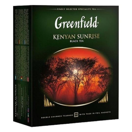 GREENFIELD| чай пакетированный "KENYAN SUNRISE" 100 пакетиков