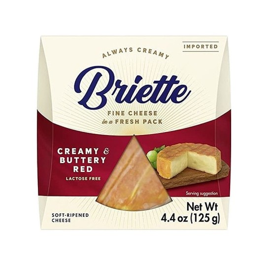 СЫР KASEREI BRIETTE CREAMY & BUTTERY RED МЯГКИЙ С КРАСНОЙ ПЛЕСЕНЬЮ 60% 125 Г