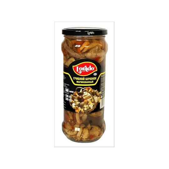 Грибы маринованные ассорти Lorado 580 мл.