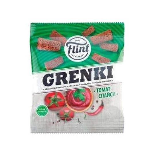 Гренки Flint ржаные вкус томат спайси 110 г