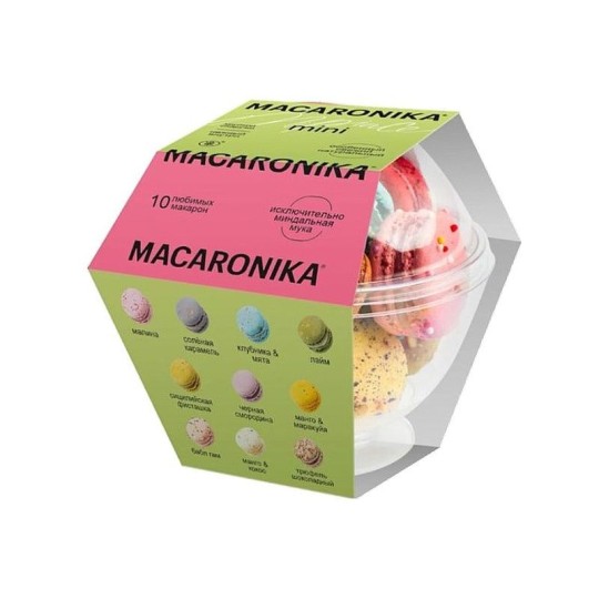 ПИРОЖЕНОЕ МИНИ-МАКАРОН МАКАРОНИКА НАБОР 60ГР*12