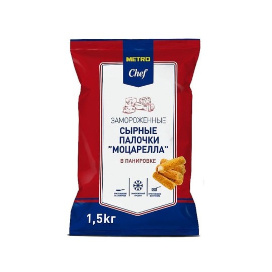 METRO CHEF| Палочки сырные Моцарелла в панировке, 1,5 кг