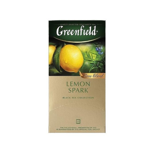  GREENFIELD| чай черный "LEMON SPARK" 25пак  1,5 гр.