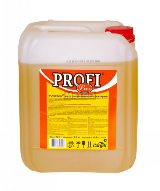 "ПРОФИЛЮКС" Масло фритюрное  (масло растительное - смесь) CARGILL (Россия) 10 л / Special fat for frying "ProfiLux" CARGILL10 lt