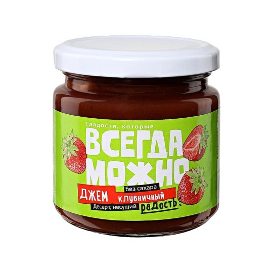 ДЖЕМ ВСЕГДА МОЖНО С/Б КЛУБНИКА 200Г/6ШТ