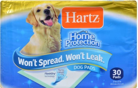 Пеленки для собак Hartz гелевые 53,3*53,3 см 30 шт