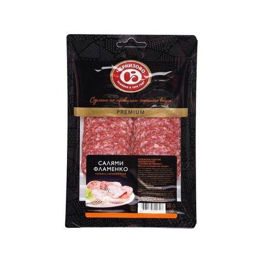 Колбаса салями фламенко Черкизово сырокопченая нарезка 100 г