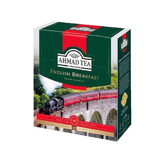 AHMAD TEA| чай черный "ENGLISH BREAKFAST" 100 пакетиков