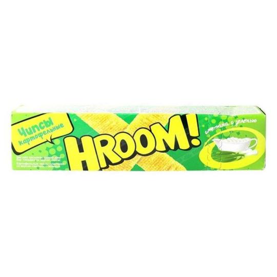 HROOM Картофельные чипсы пластинки сметана с зеленью 40 г.