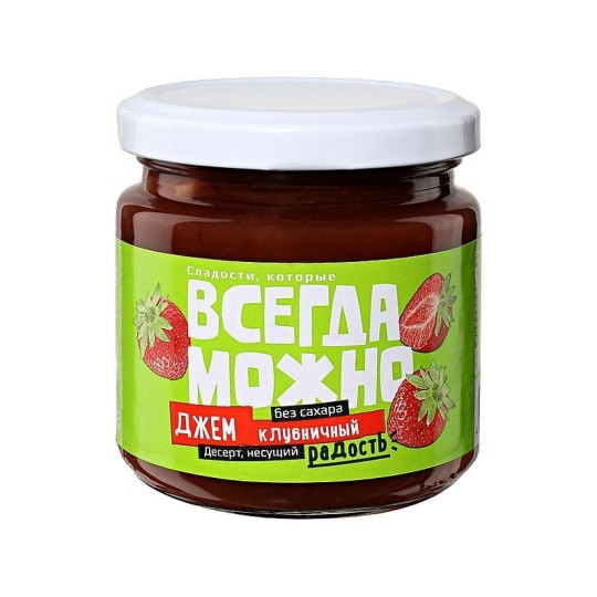 ДЖЕМ ВСЕГДА МОЖНО С/Б КЛУБНИКА 200Г/6ШТ