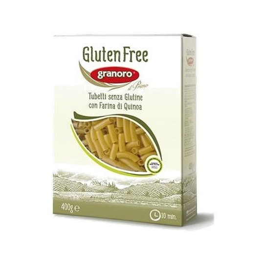 GRANORO Макароны без глютена TUBETTI GLUTEN FREE, 400 г.