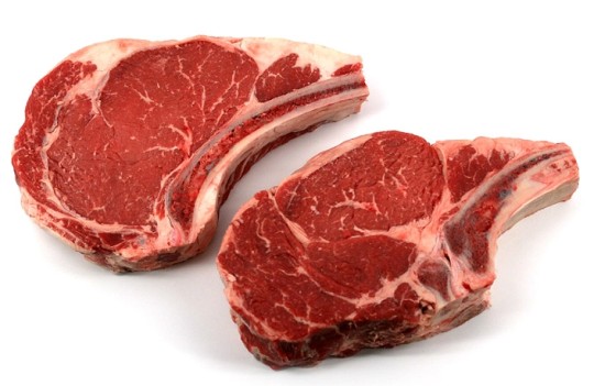 Антрекот говяжий на кости охлажденный