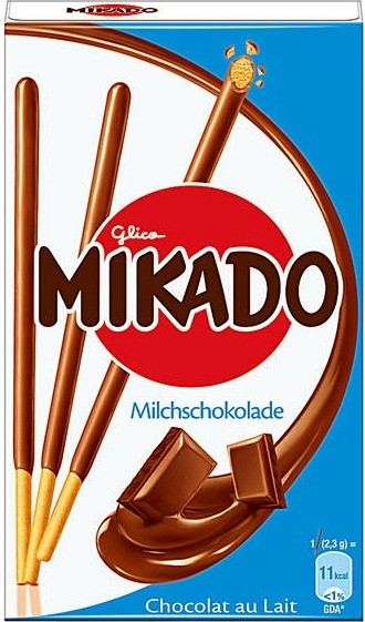 MIKADO БИСКВ.ПЕЧЕНЬЕ В МОЛОЧН. ШОК 75G