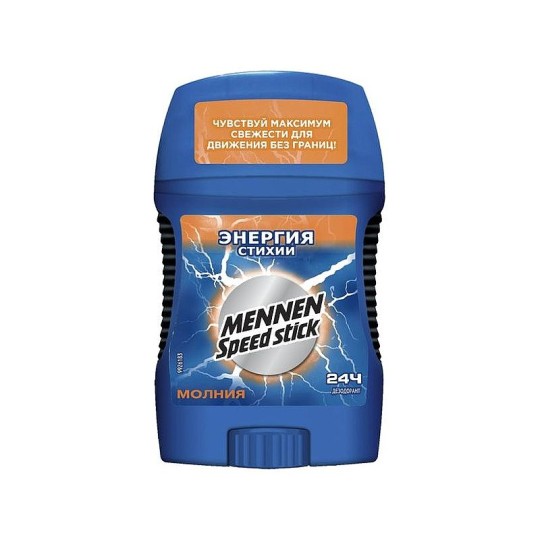 Mennen Speed Stick Power of Nature/Энергия Стихии Молния твердый дезодорант для мужчин, 60 г