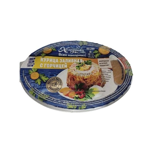 КУРИЦА ЗАЛИВНАЯ ХОЛОДУШКА С ГОРЧИЦЕЙ 250 ГР
