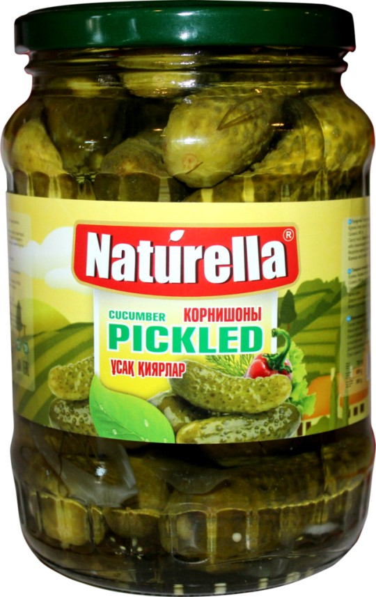 Корнишоны маринованные 3-6см., Naturella, 720 мл.