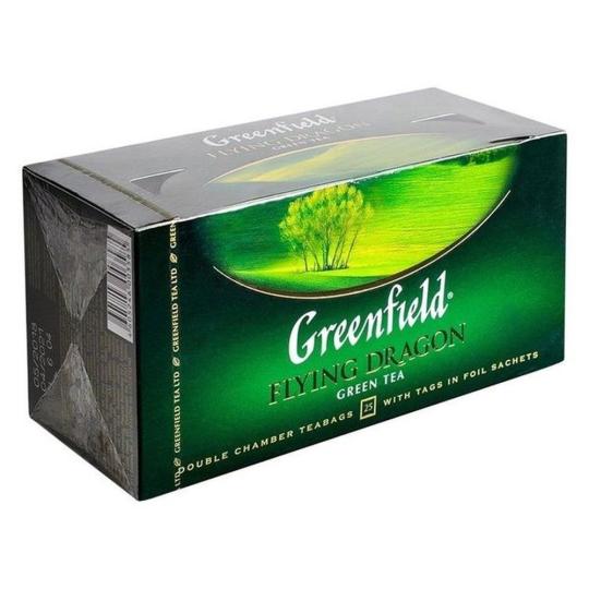 GREENFIELD|чай зеленый "FLYING DRAGON" 25 пакетиков 