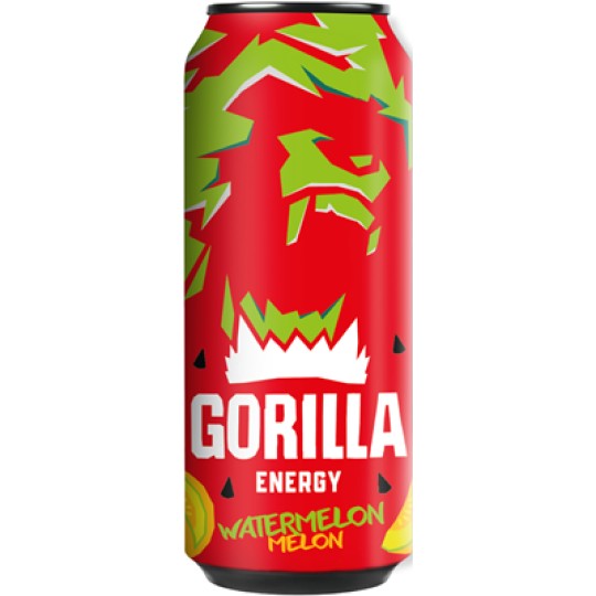 GORILLA Энергетический напиток со вкусом арбуз-дыня ж/б 0,45 л