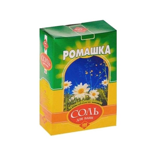 Соль для ванн "Ромашка", 400 гр, картонная пачка